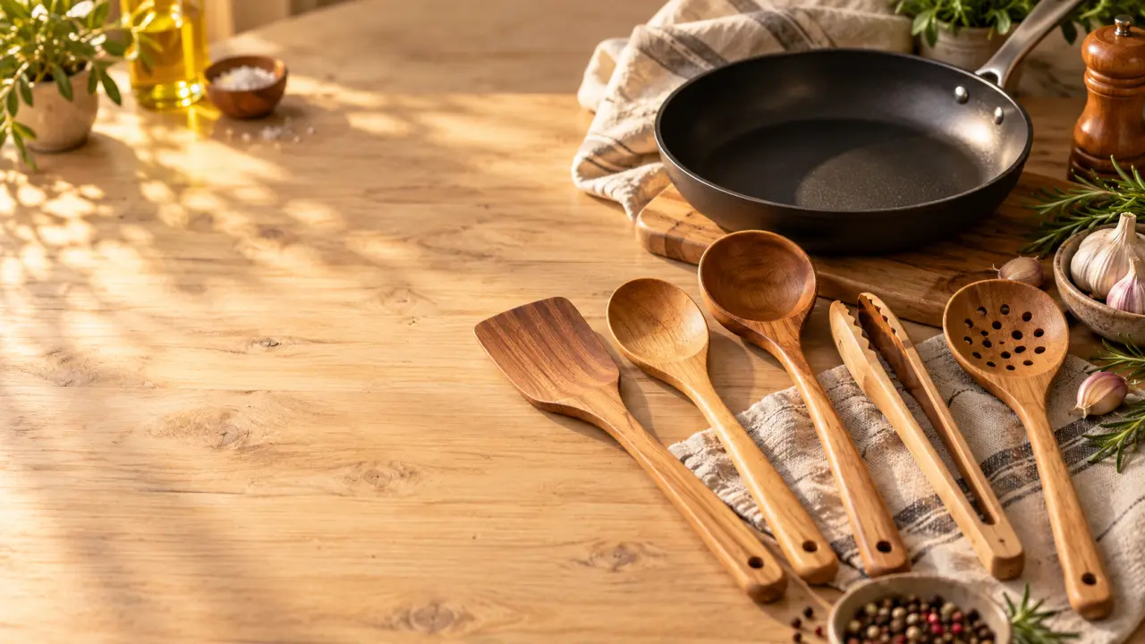 Les ustensiles de cuisine en bois protègent vos poêles, à condition de bien les choisir
