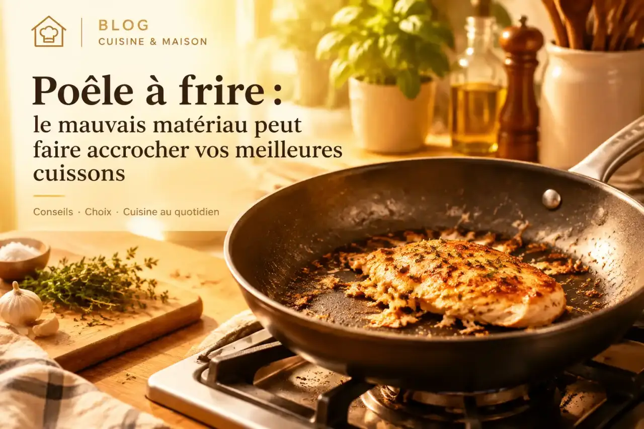 Poêle à frire : le mauvais matériau peut faire accrocher vos meilleures cuissons