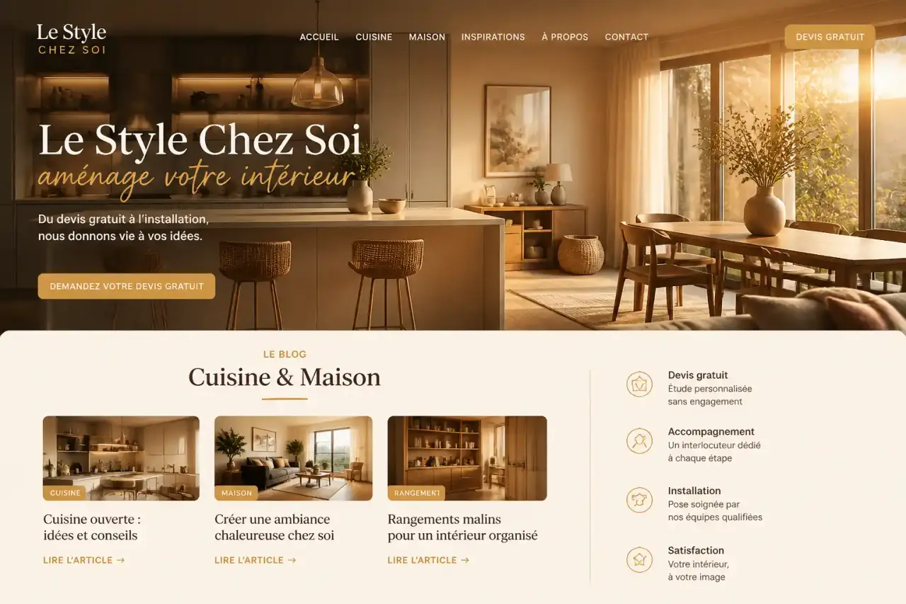 Le Style Chez Soi aménage votre intérieur, du devis gratuit à l’installation