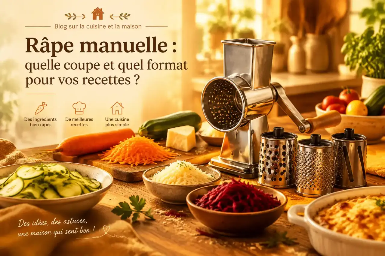 Râpe manuelle : quelle coupe et quel format pour vos recettes ?