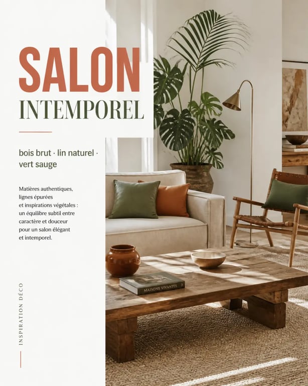 Décoration maison elegancedeco.fr : salon élégant mêlant vintage, modernité et touches tropical chic