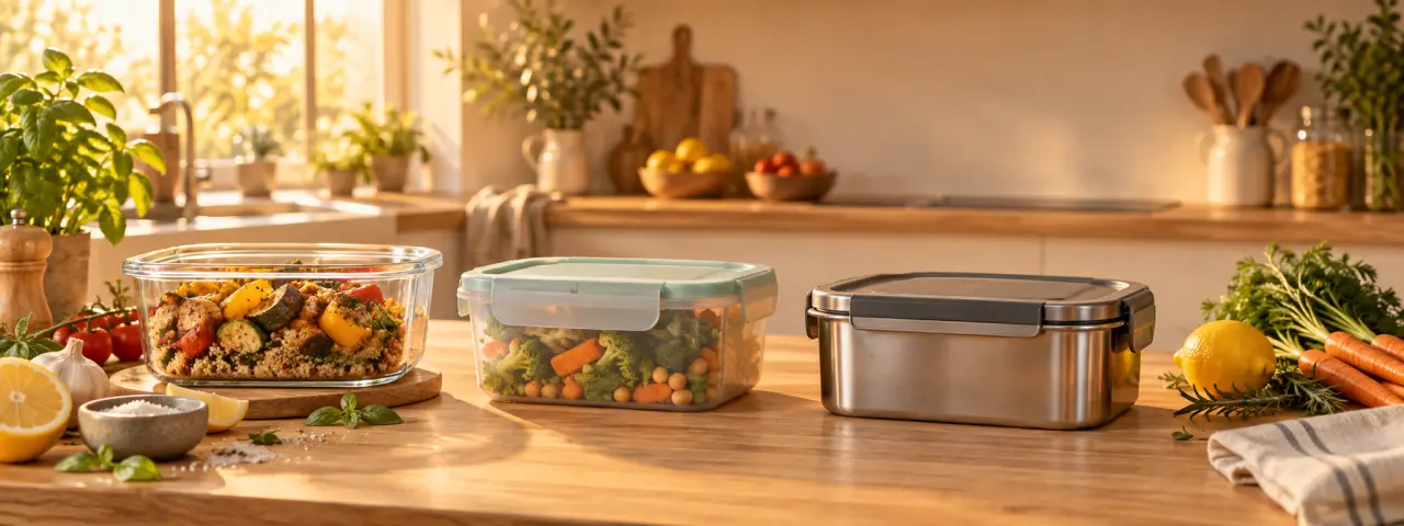 Verre, plastique ou inox : choisissez la boîte de conservation adaptée à chaque usage