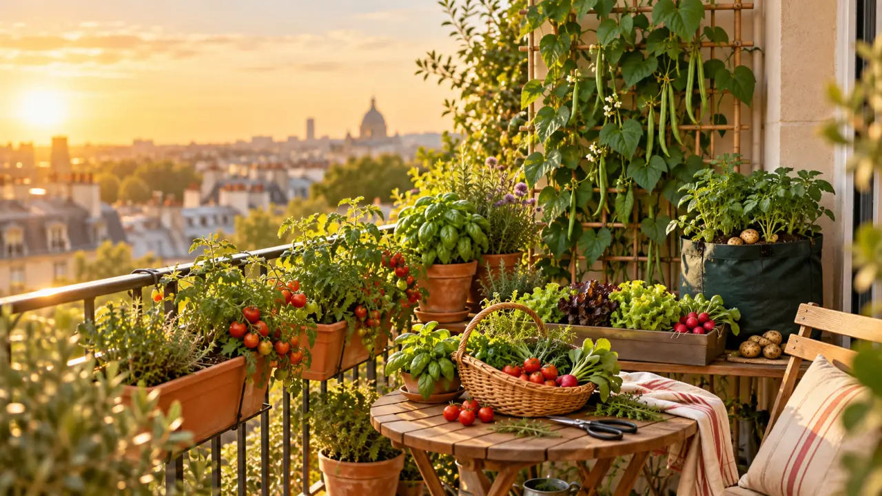 Potager sur balcon : 5 choix concrets pour récolter dans un petit espace